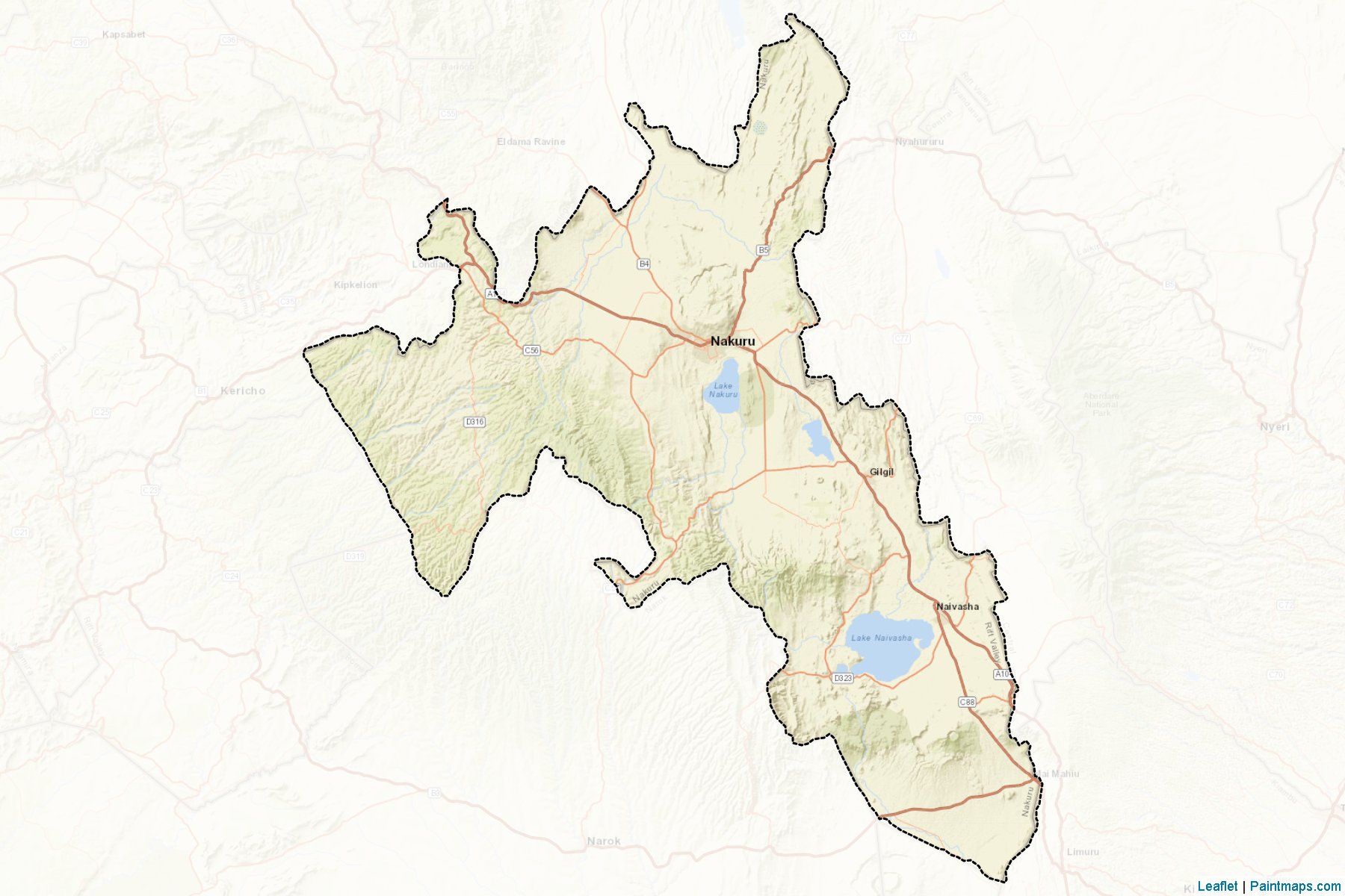 Nakuru (Rift Valley) Map Cropping Samples-2