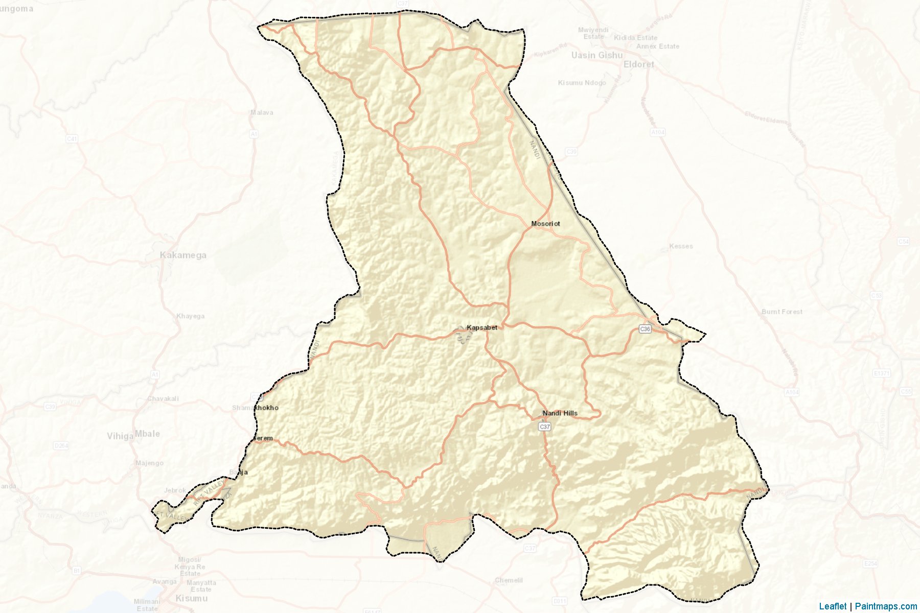 Nandi (Rift Valley) Map Cropping Samples-2