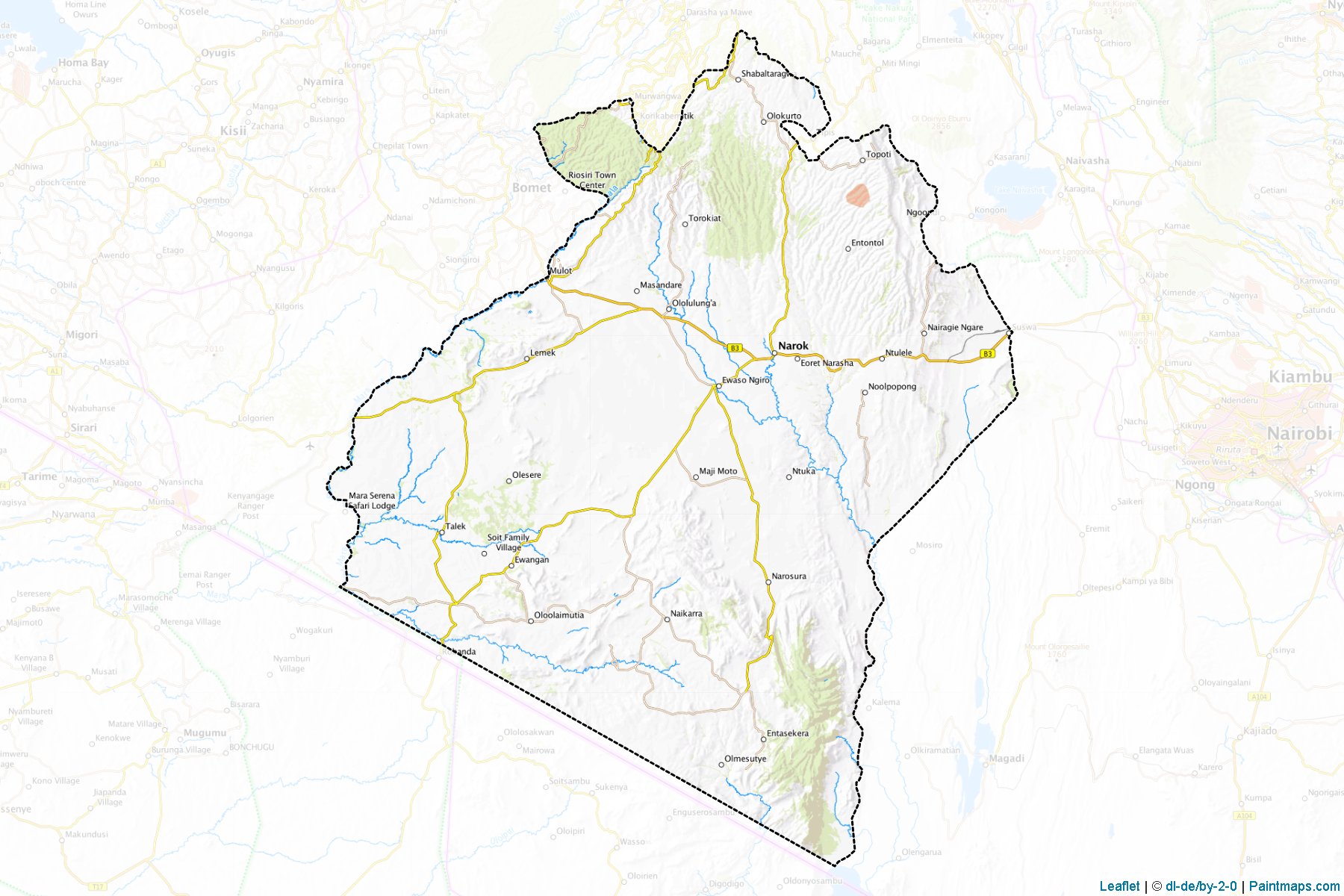 Narok (Rift Valley) Map Cropping Samples-1