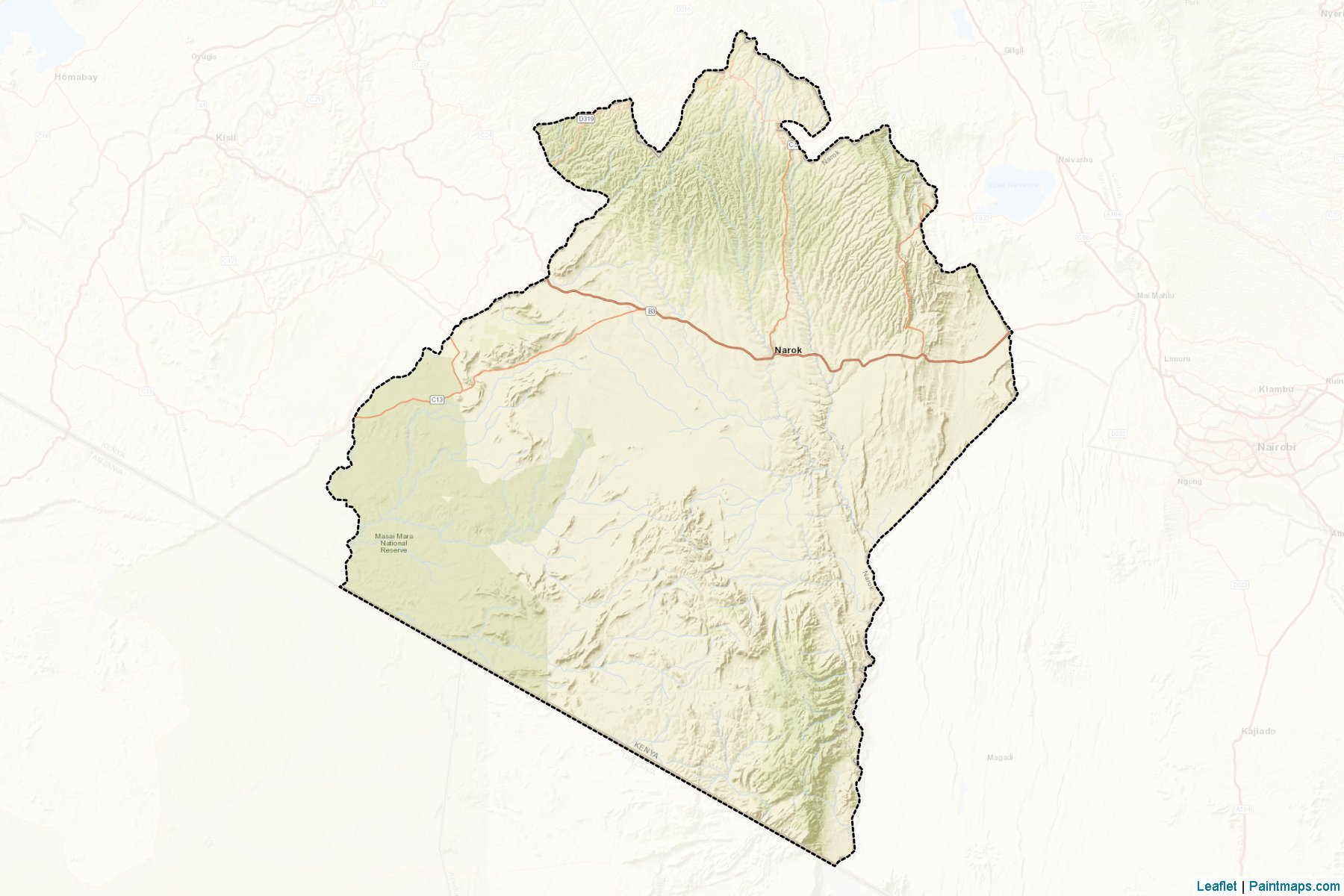 Narok (Rift Valley) Map Cropping Samples-2