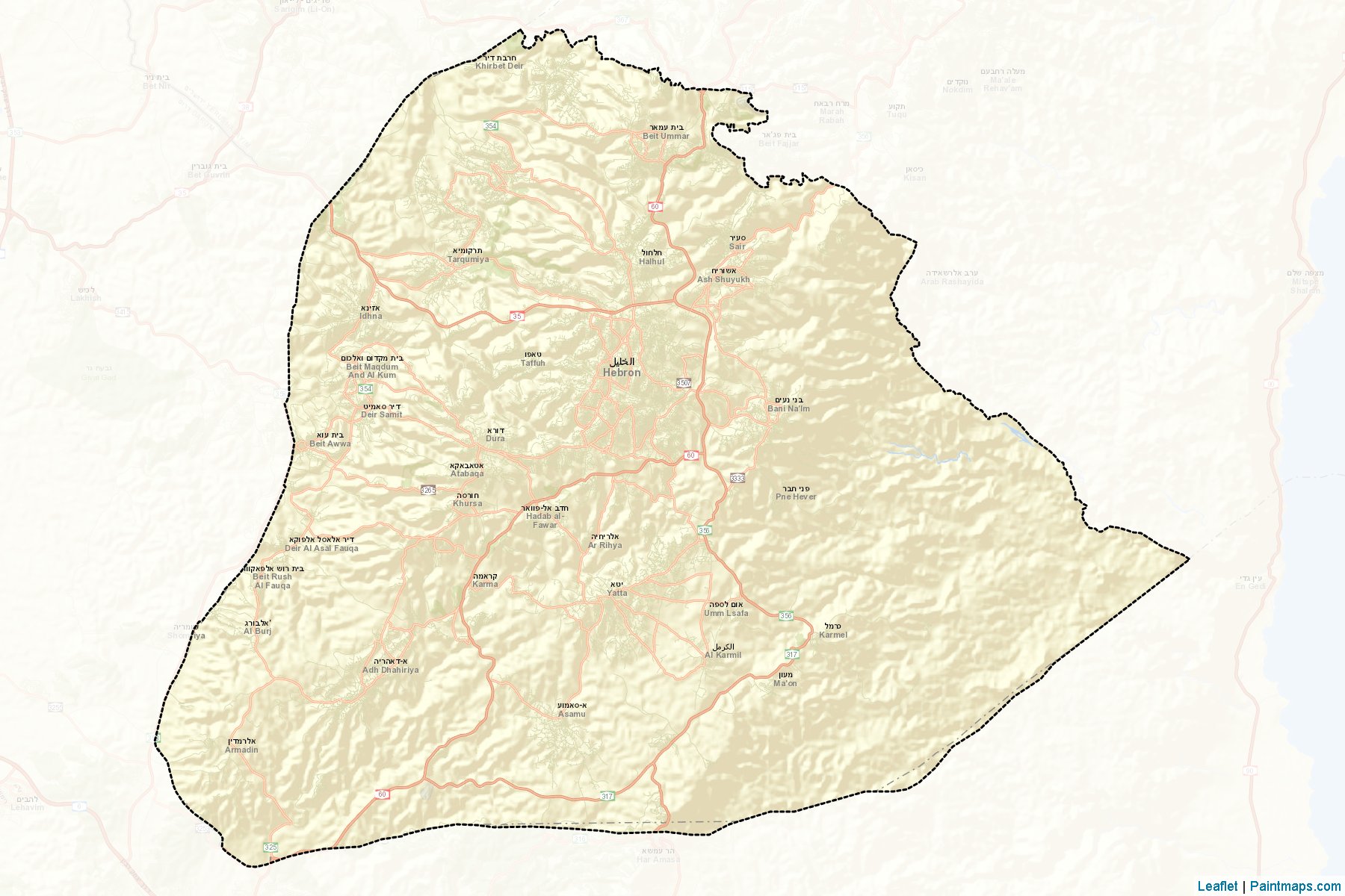 Hebron (West Bank) Map Cropping Samples-2