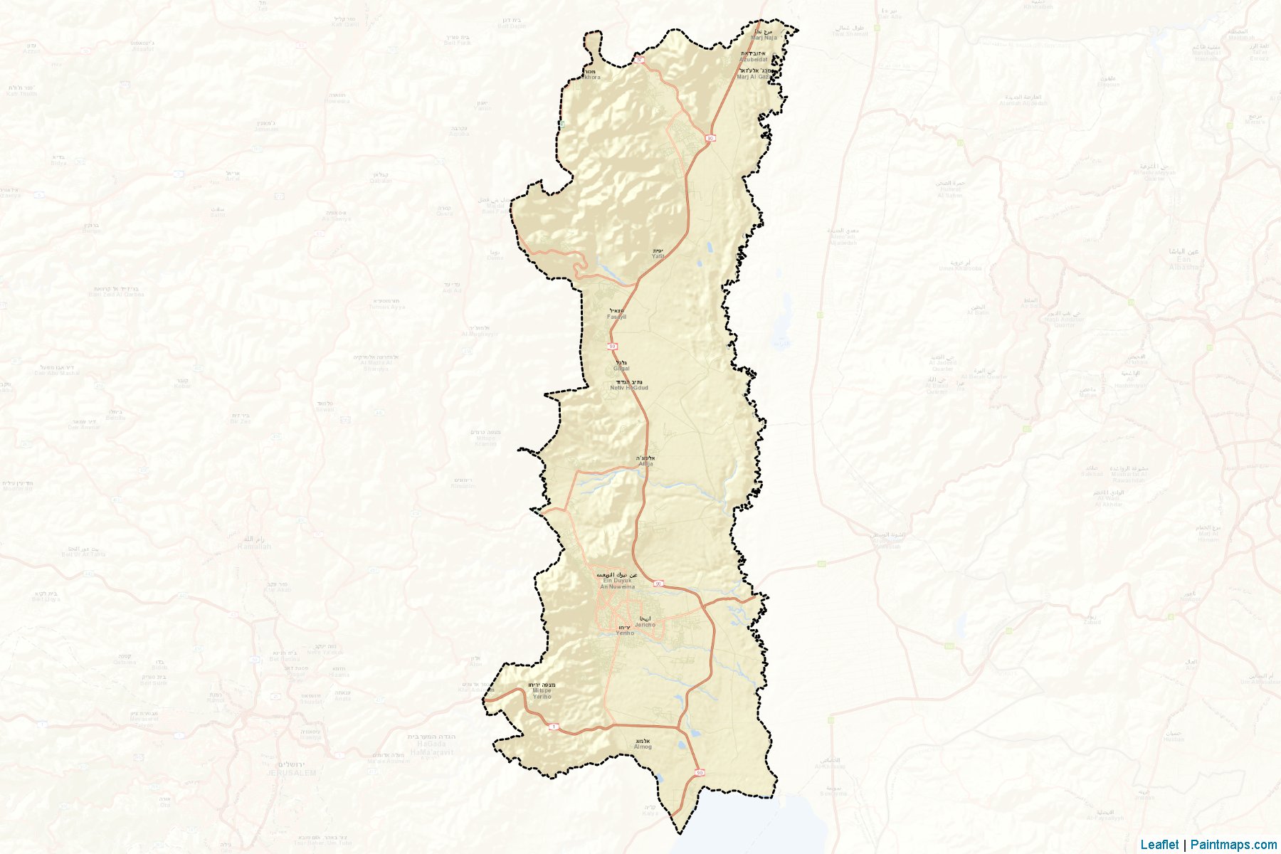 Jericho (West Bank) Map Cropping Samples-2