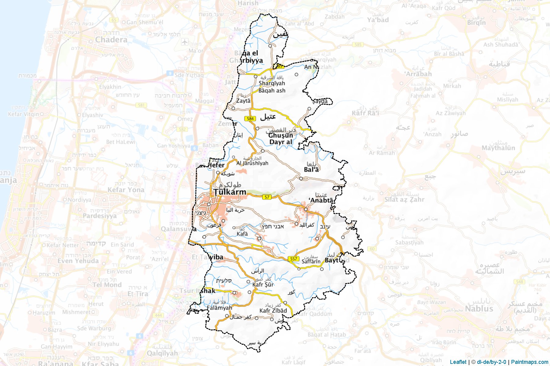 Tulkarm (West Bank) Map Cropping Samples-1