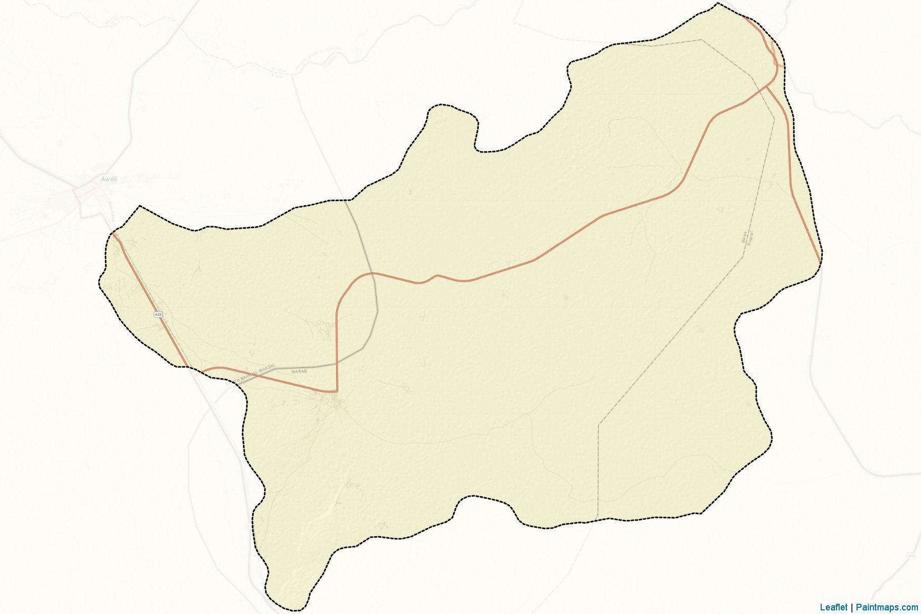 Aweil South (Northern Bahr al Ghazal) Map Cropping Samples-2