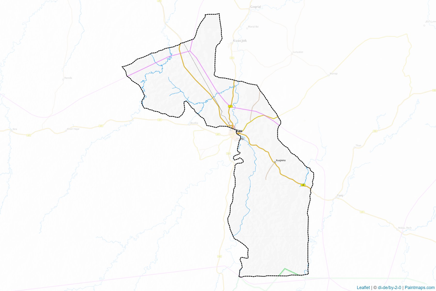 Jur River (Western Bahr el Ghazal) Map Cropping Samples-1