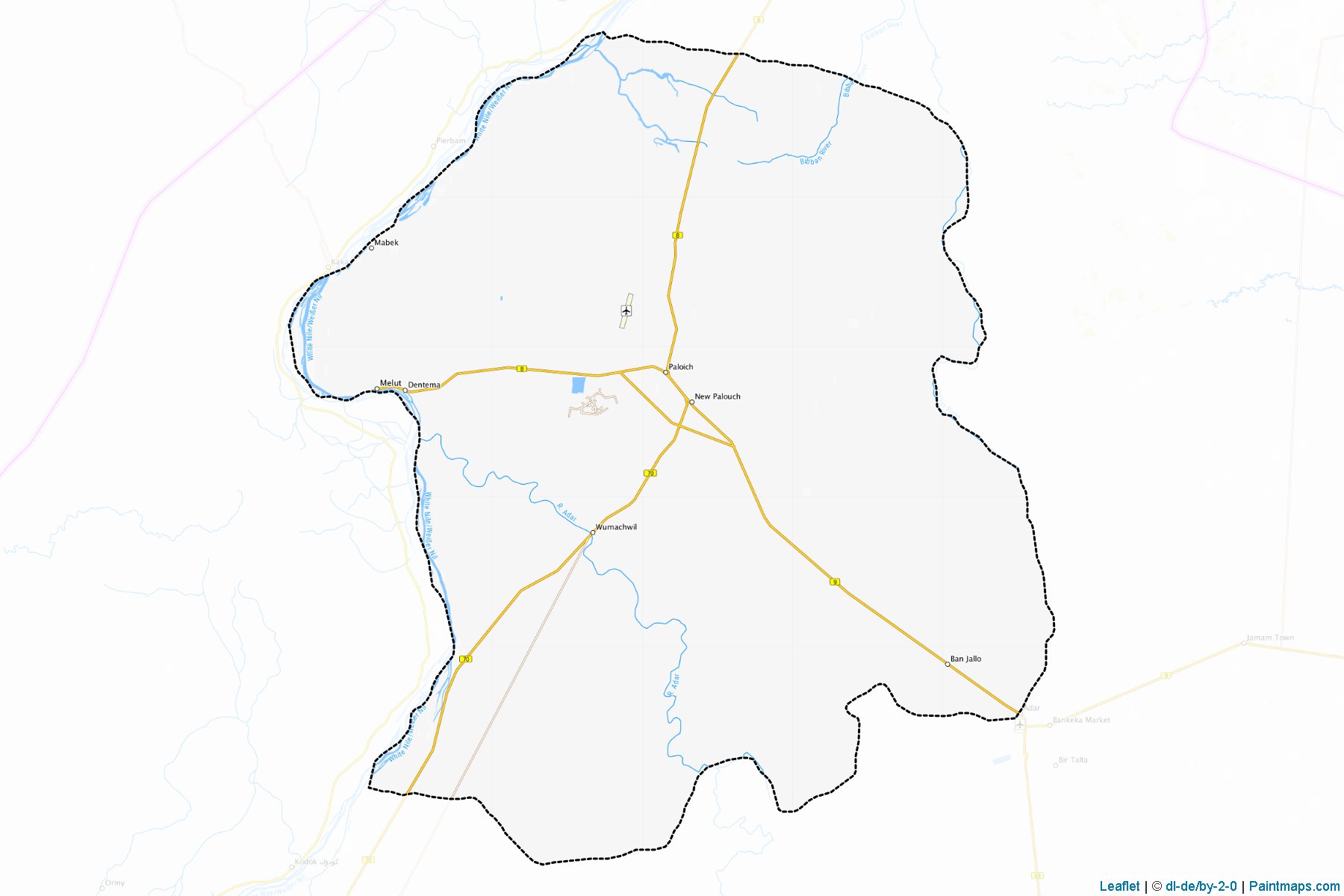 Melut (Upper Nile) Map Cropping Samples-1