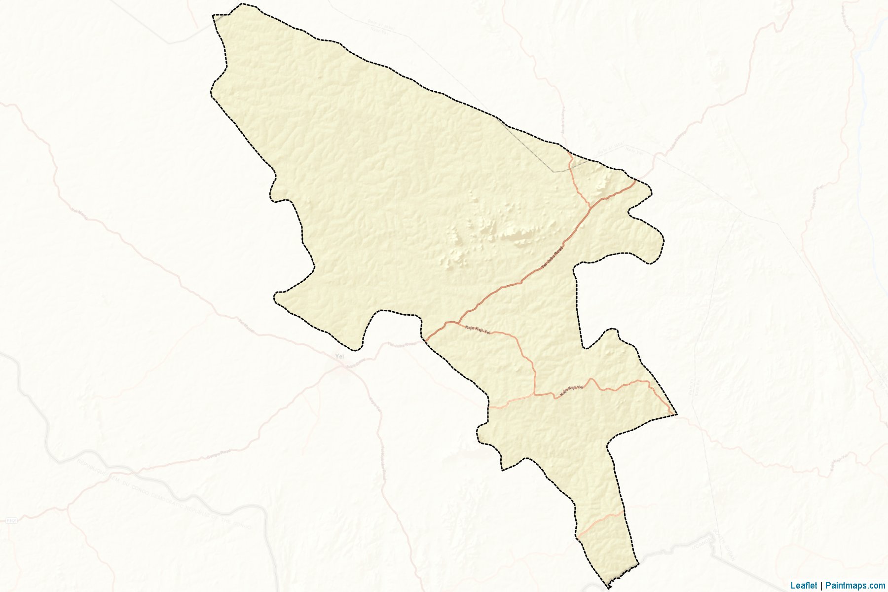 Muestras de recorte de mapas Lainya (Central Equatoria)-2