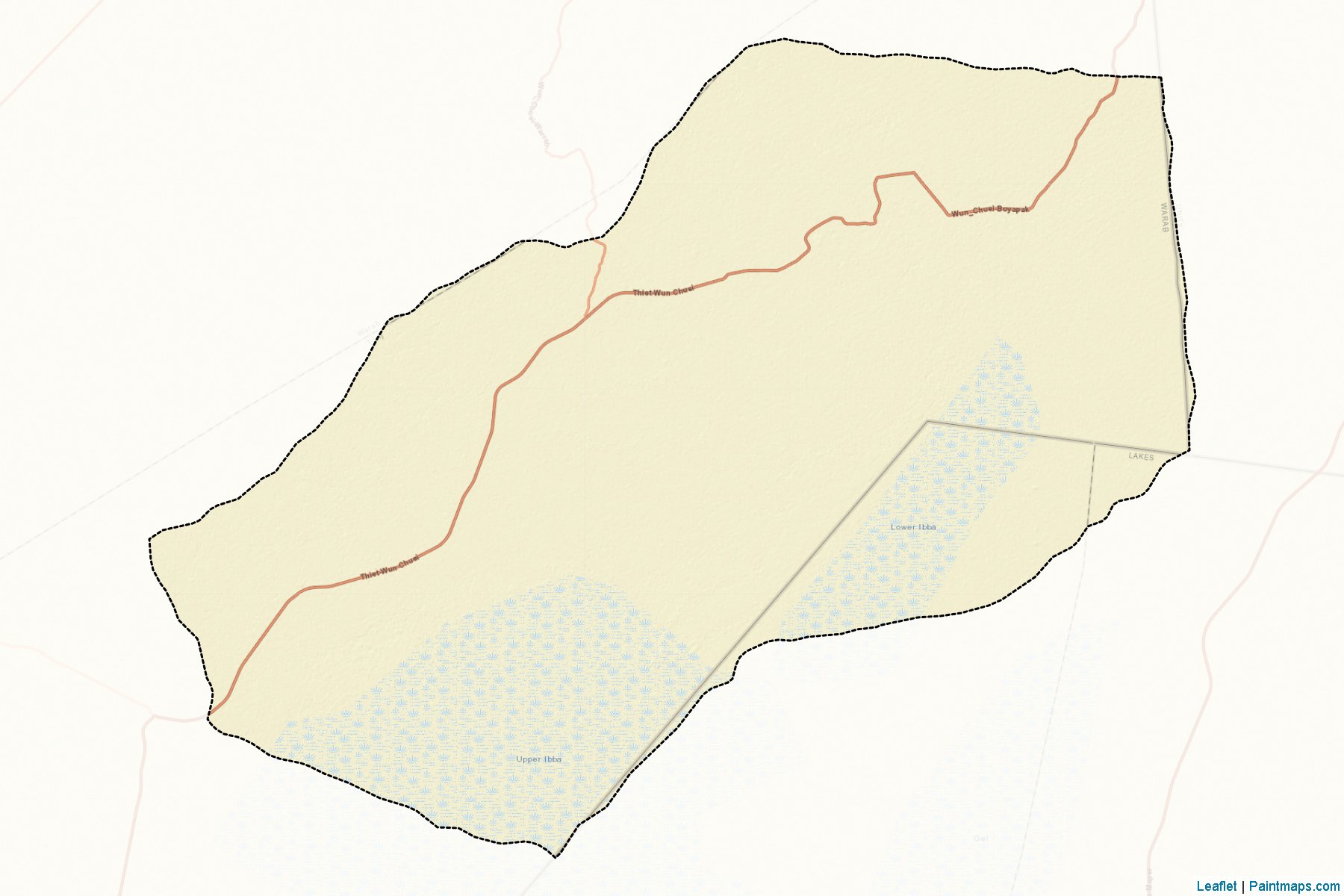 Tonj East (Warrap) Haritası Örnekleri-2