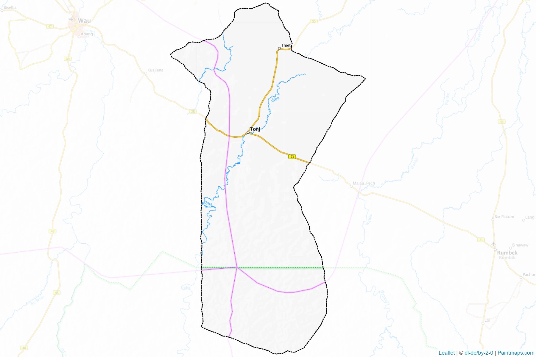 Tonj South (Warrap) Map Cropping Samples-1