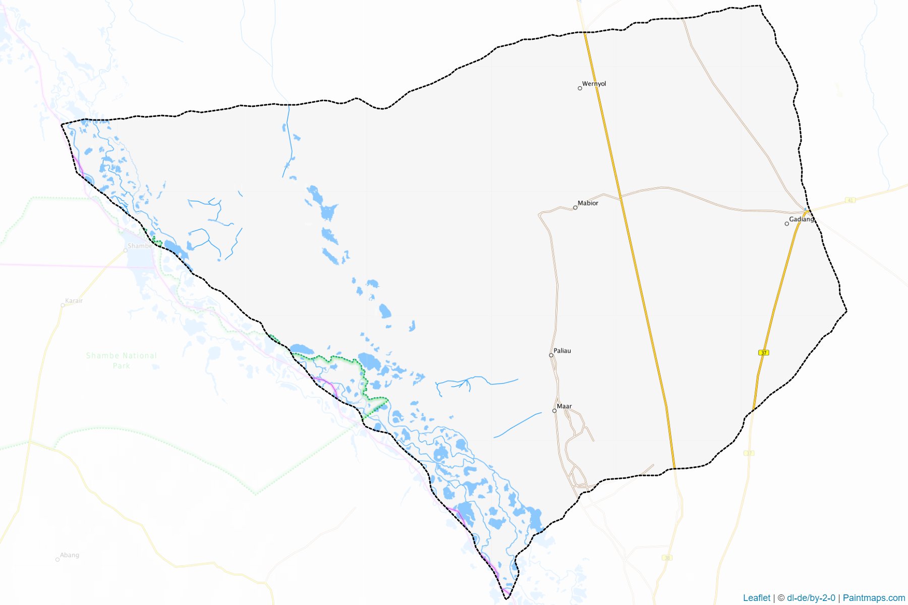 Twic East (Jonglei) Map Cropping Samples-1