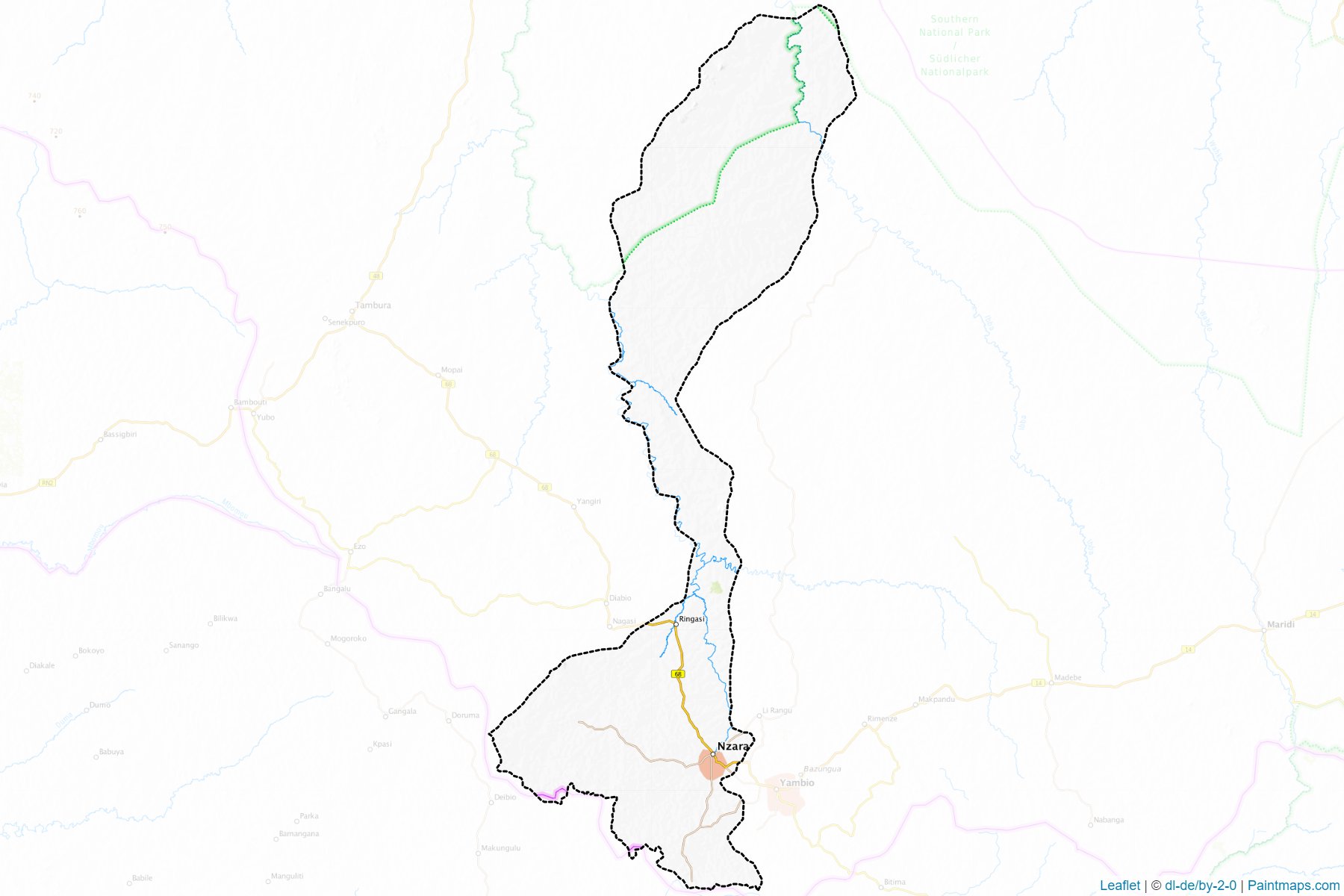 Nzara (Western Equatoria) Map Cropping Samples-1