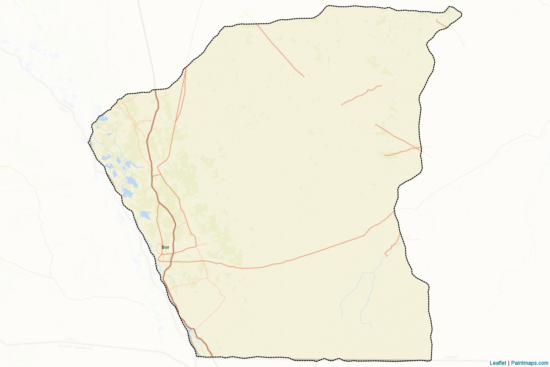 Bor South (Jonglei) Map Cropping Samples-2