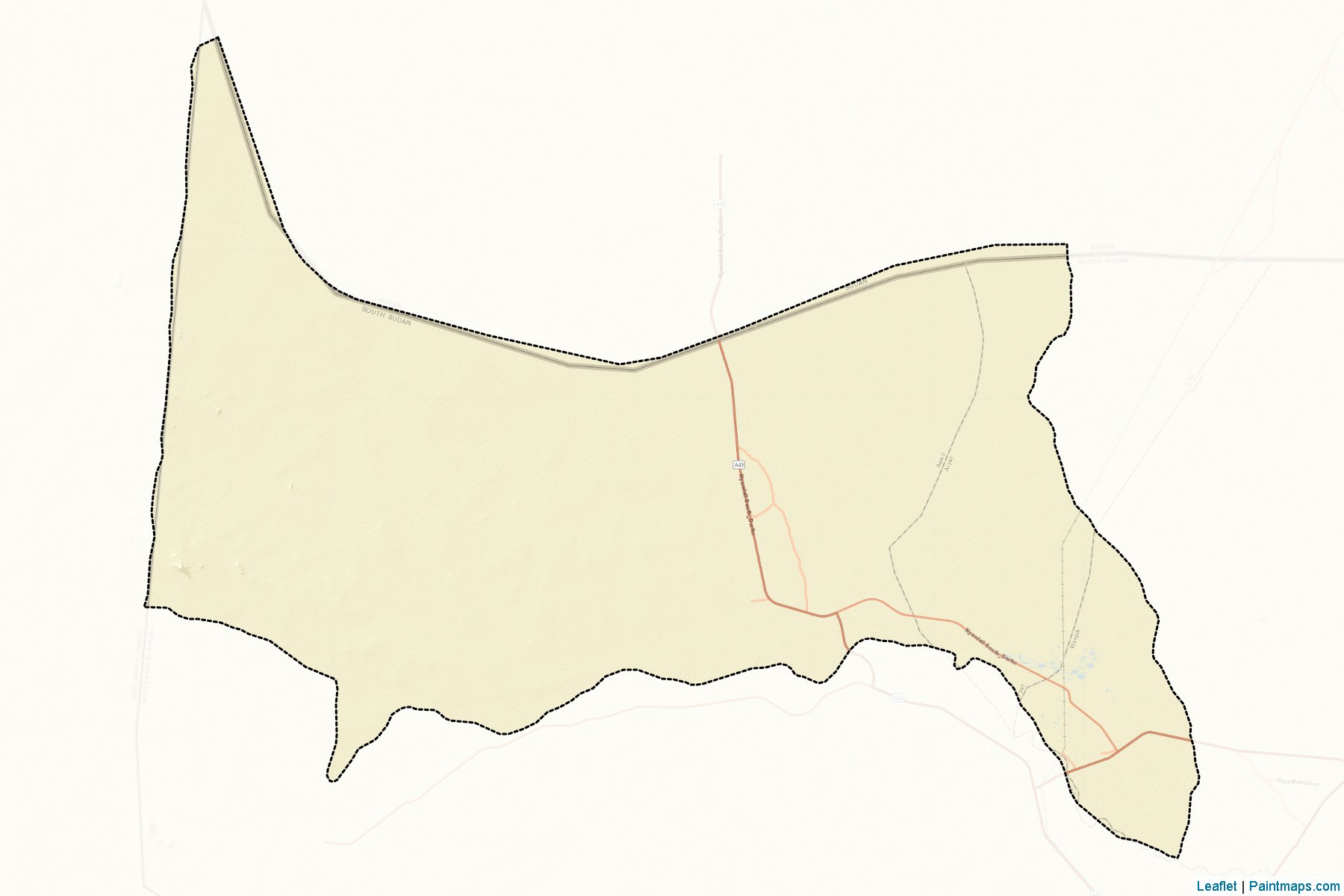 Aweil North (Northern Bahr al Ghazal) Map Cropping Samples-2