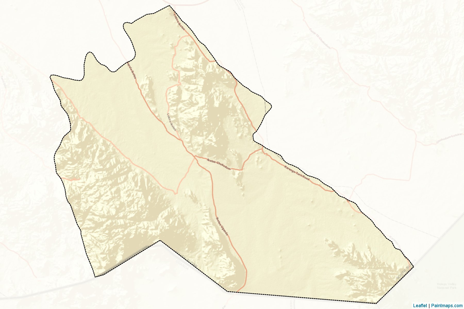 Ikotos (Doğu Equatoria) Haritası Örnekleri-2