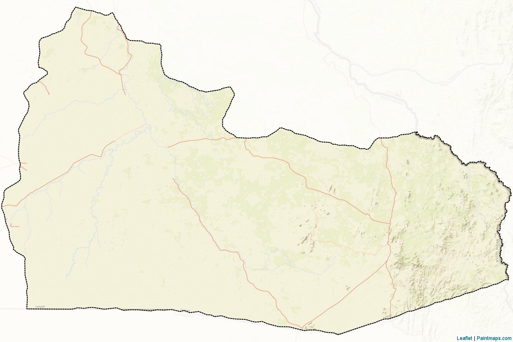 Muestras de recorte de mapas Pibor (Jungoli)-2