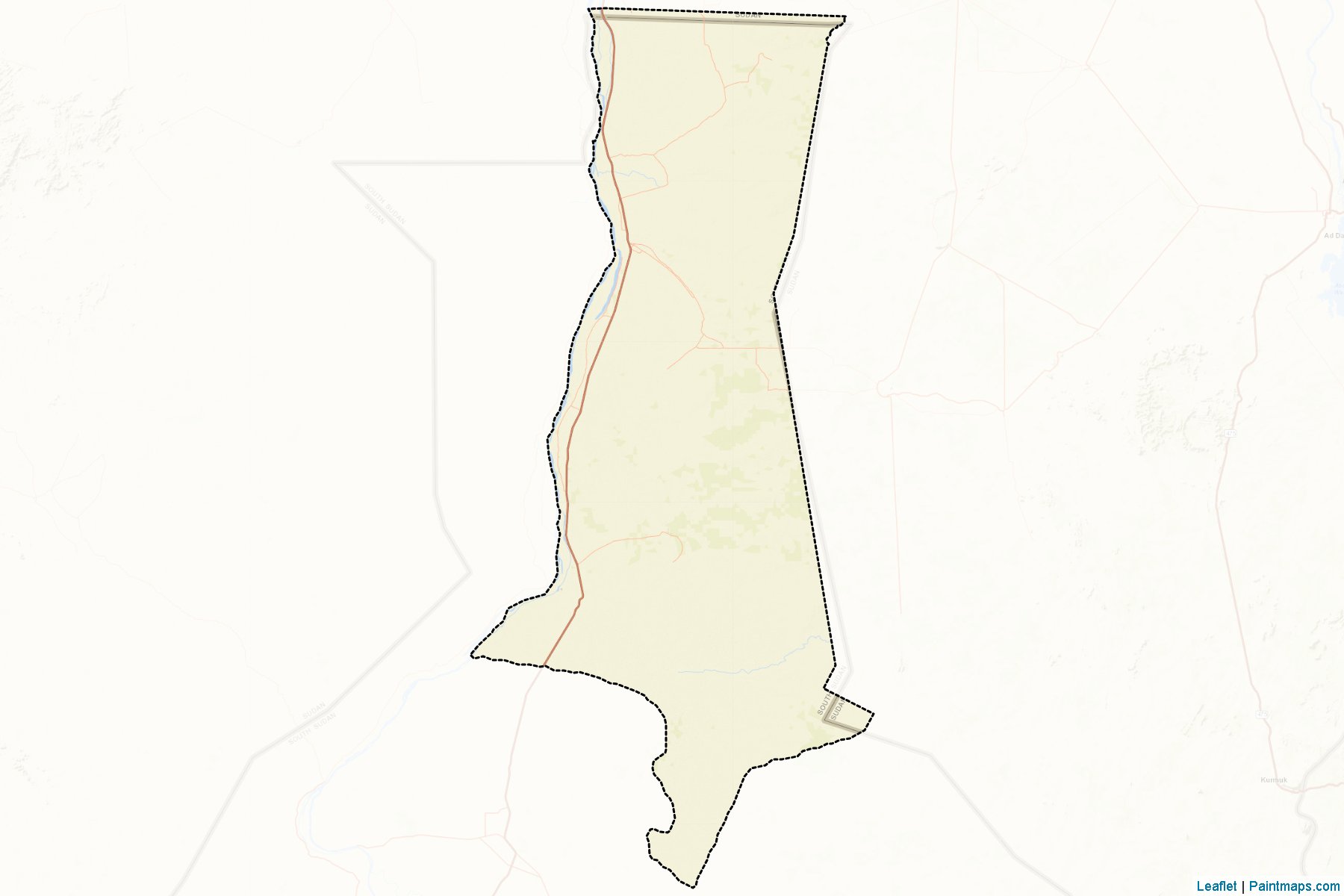 Muestras de recorte de mapas Renk (Upper Nile)-2