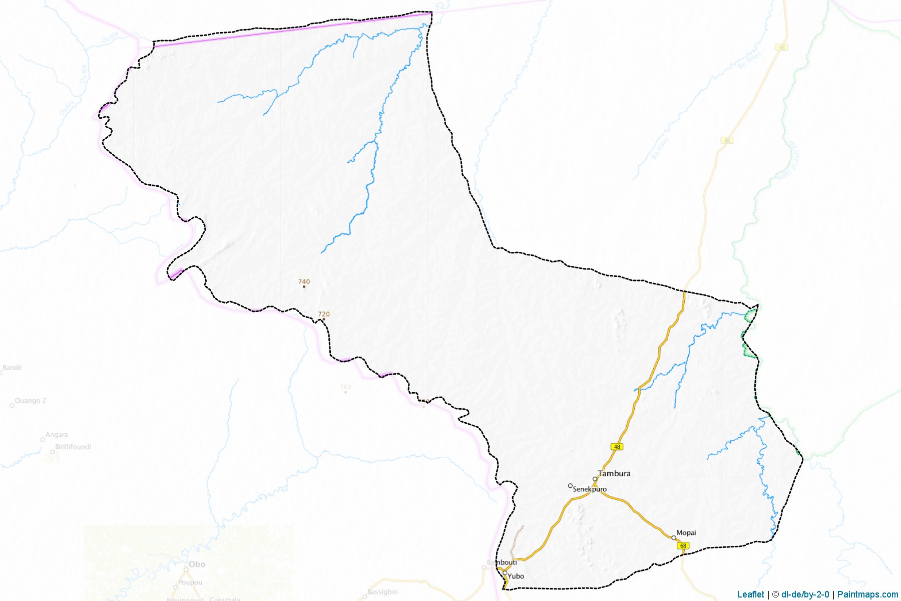 Muestras de recorte de mapas Tambura (West Equatoria)-1