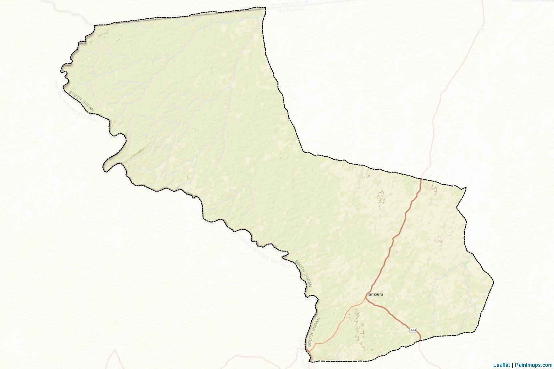 Muestras de recorte de mapas Tambura (West Equatoria)-2