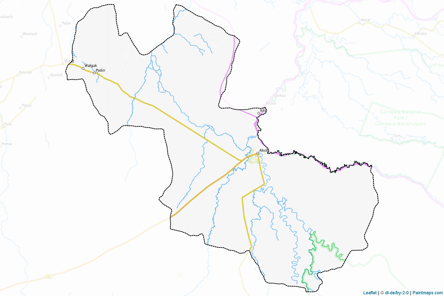 Akobo (Jonglei) Map Cropping Samples-1