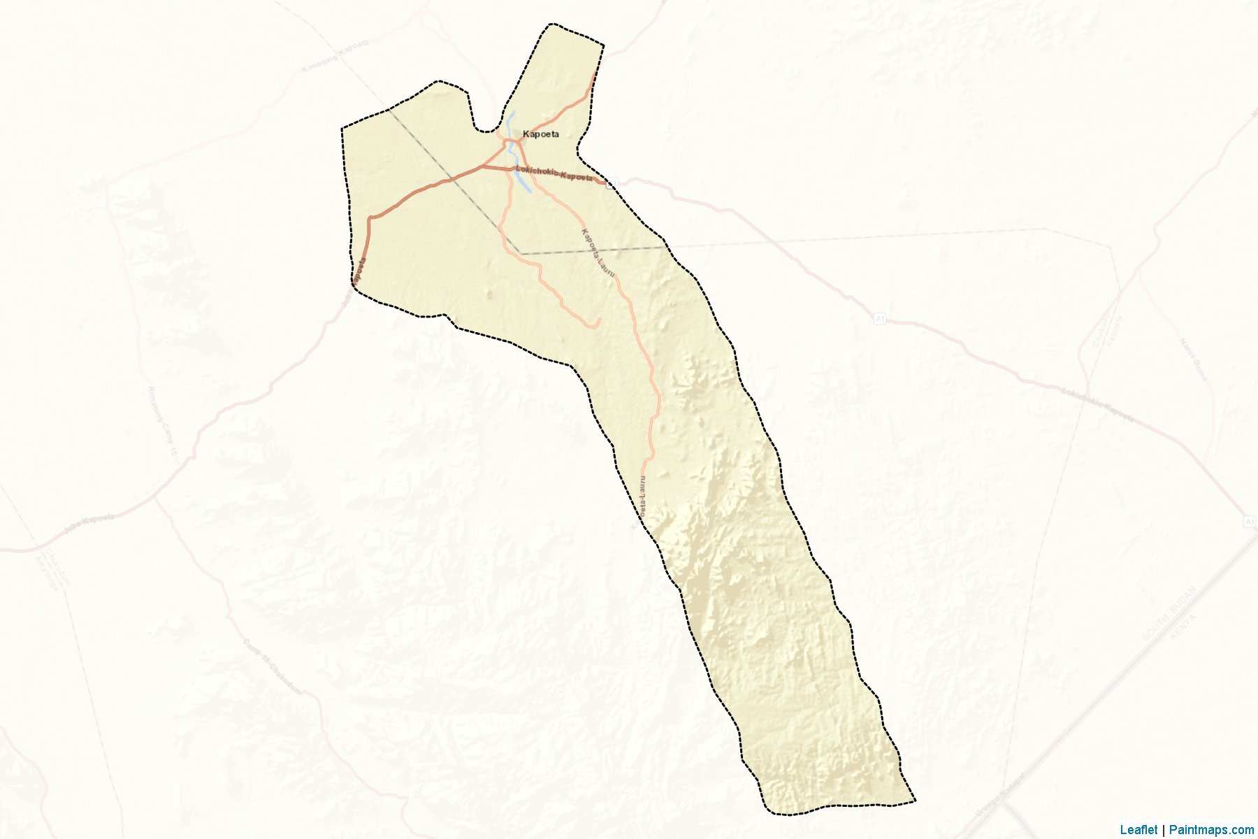 Kapoeta South (Doğu Equatoria) Haritası Örnekleri-2