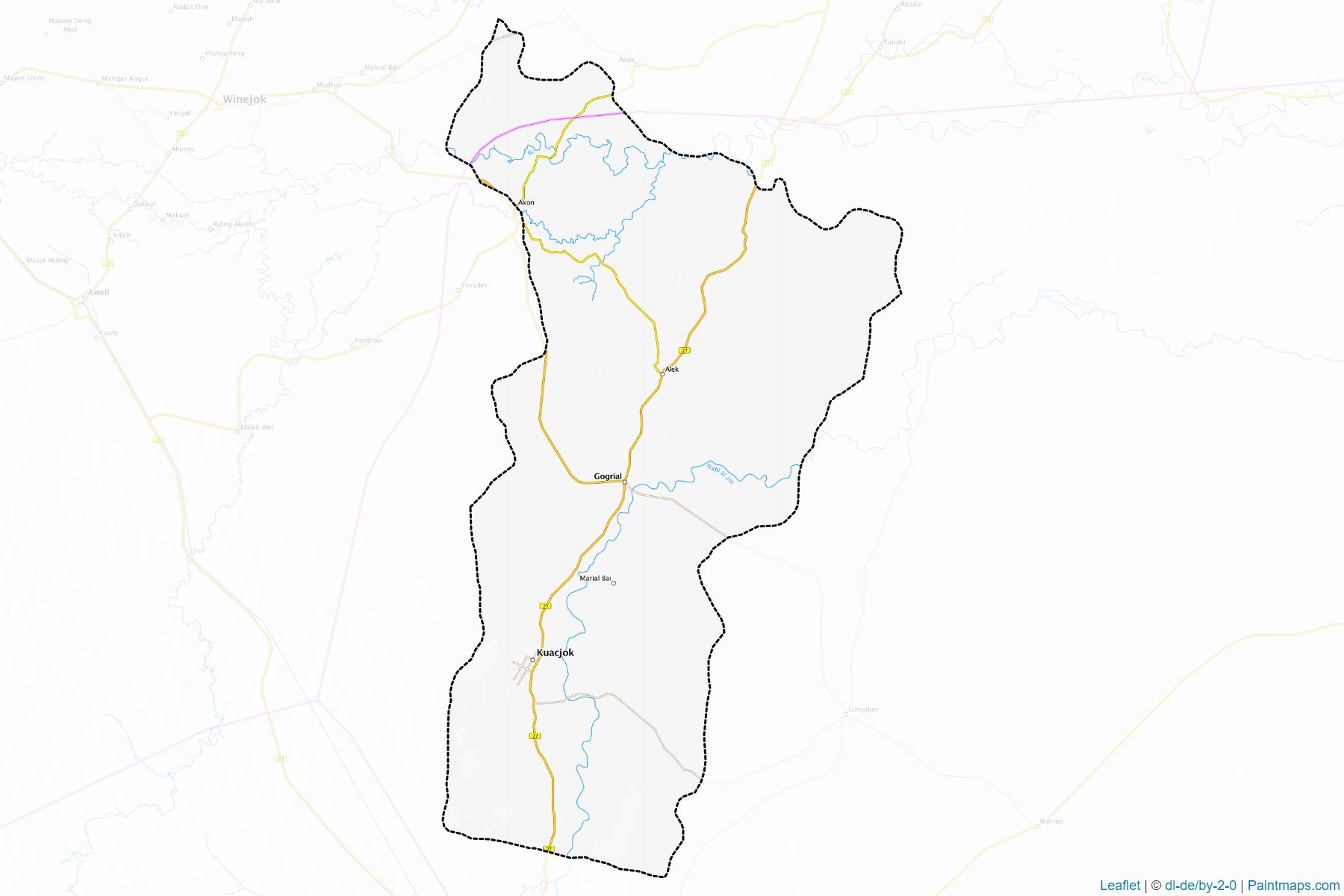 Gogrial West (Warrap) Map Cropping Samples-1