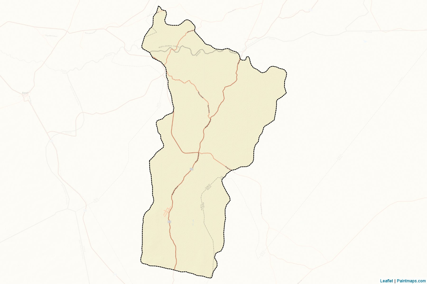 Gogrial West (Warrap) Map Cropping Samples-2