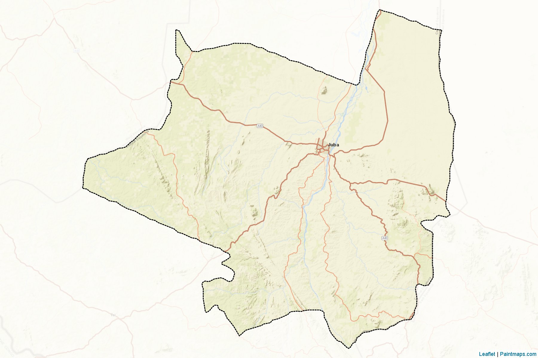 Juba (Central Equatoria) Map Cropping Samples-2