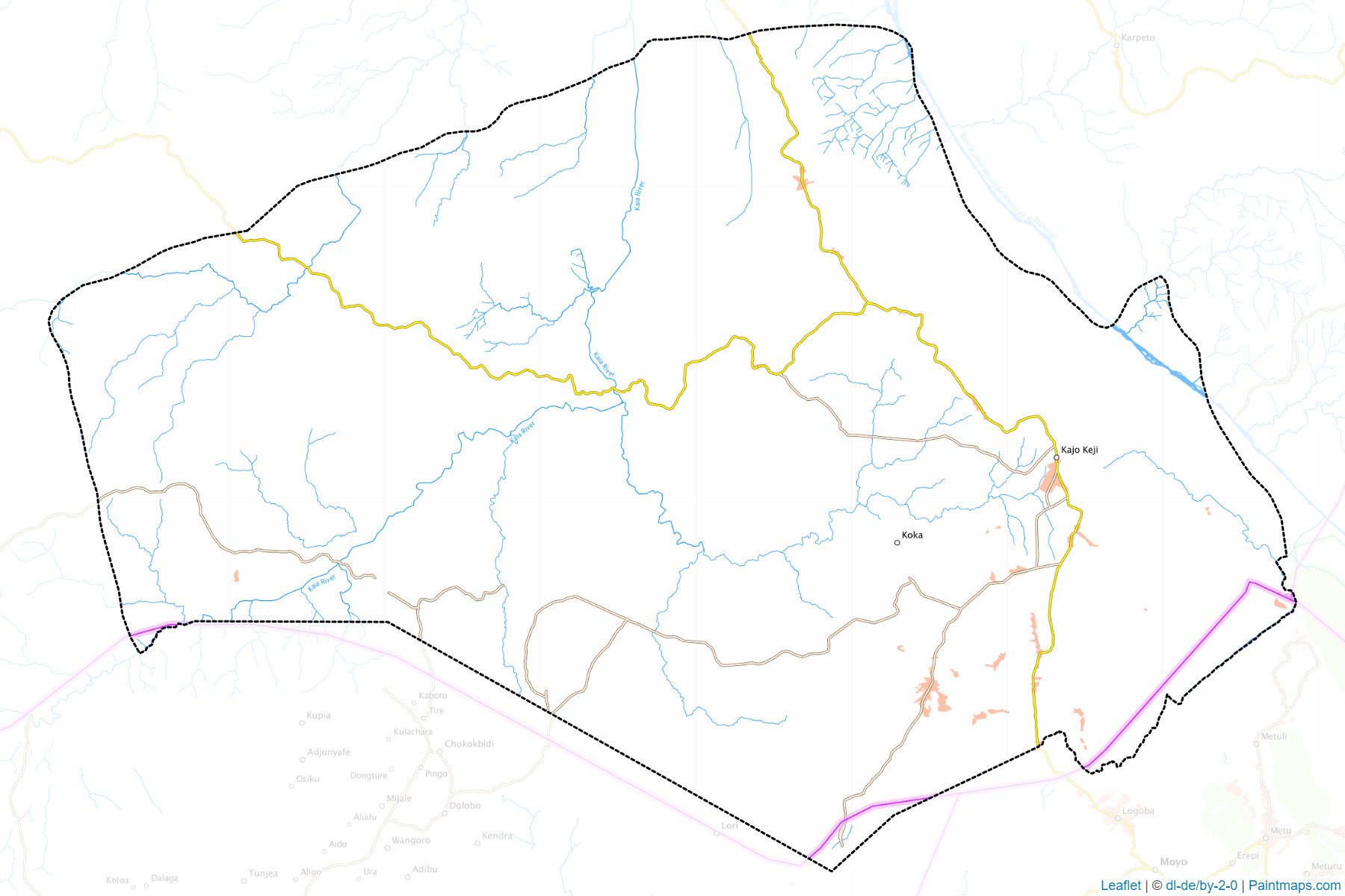 Kajo Keji (Central Equatoria) Map Cropping Samples-1