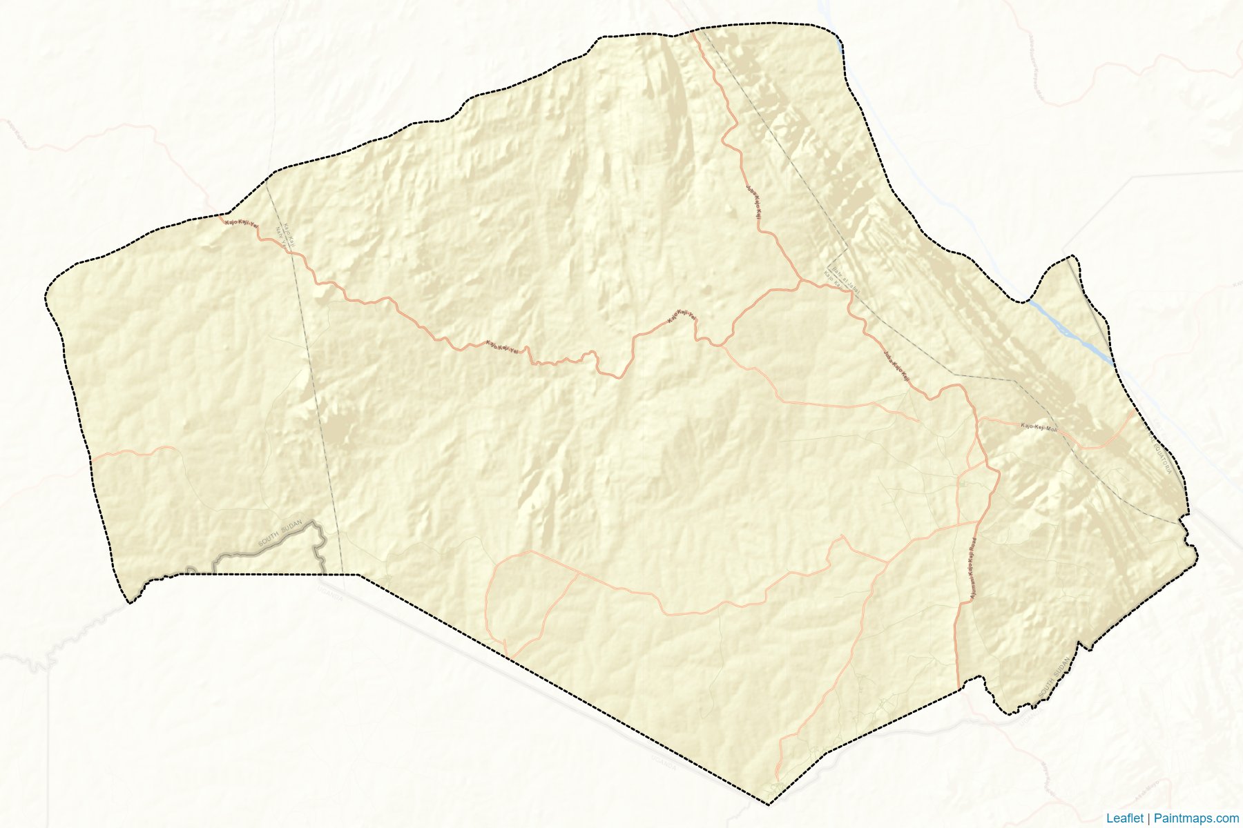 Kajo Keji (Central Equatoria) Map Cropping Samples-2