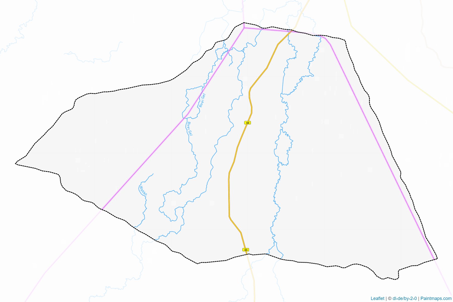 Muestras de recorte de mapas Rumbek North (Lakes)-1