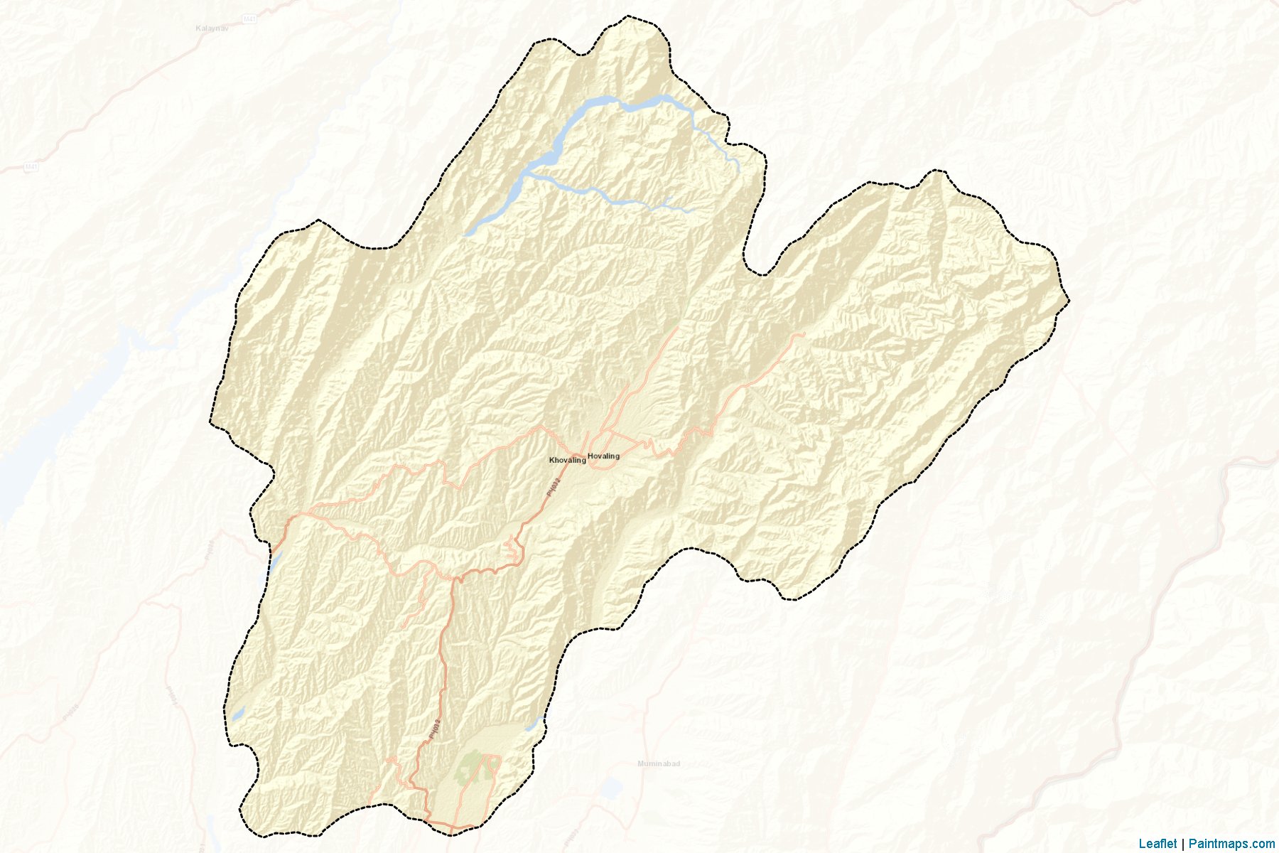 Khovaling (Khatlon) Map Cropping Samples-2