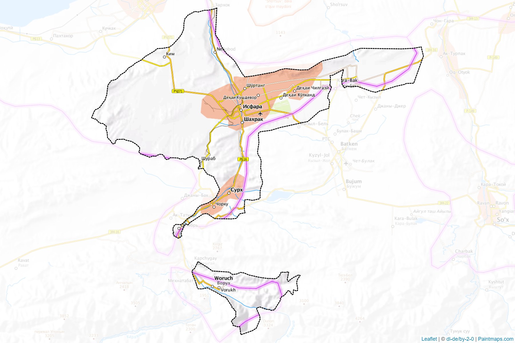 Isfara (Leninobod) Map Cropping Samples-1