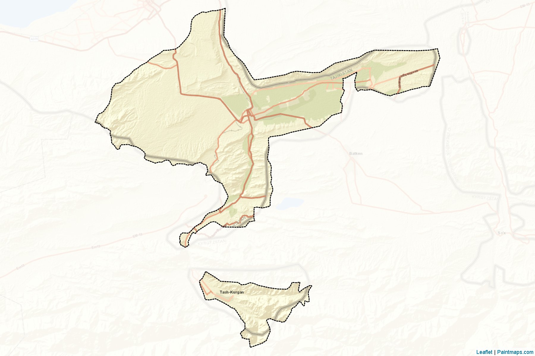 Isfara (Leninobod) Map Cropping Samples-2