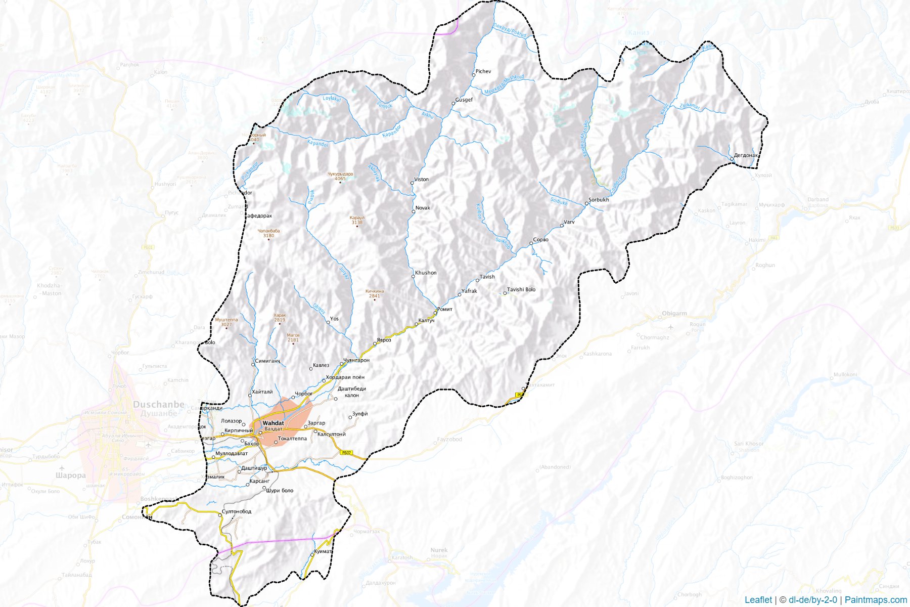 Vahdat (Karategin) Map Cropping Samples-1