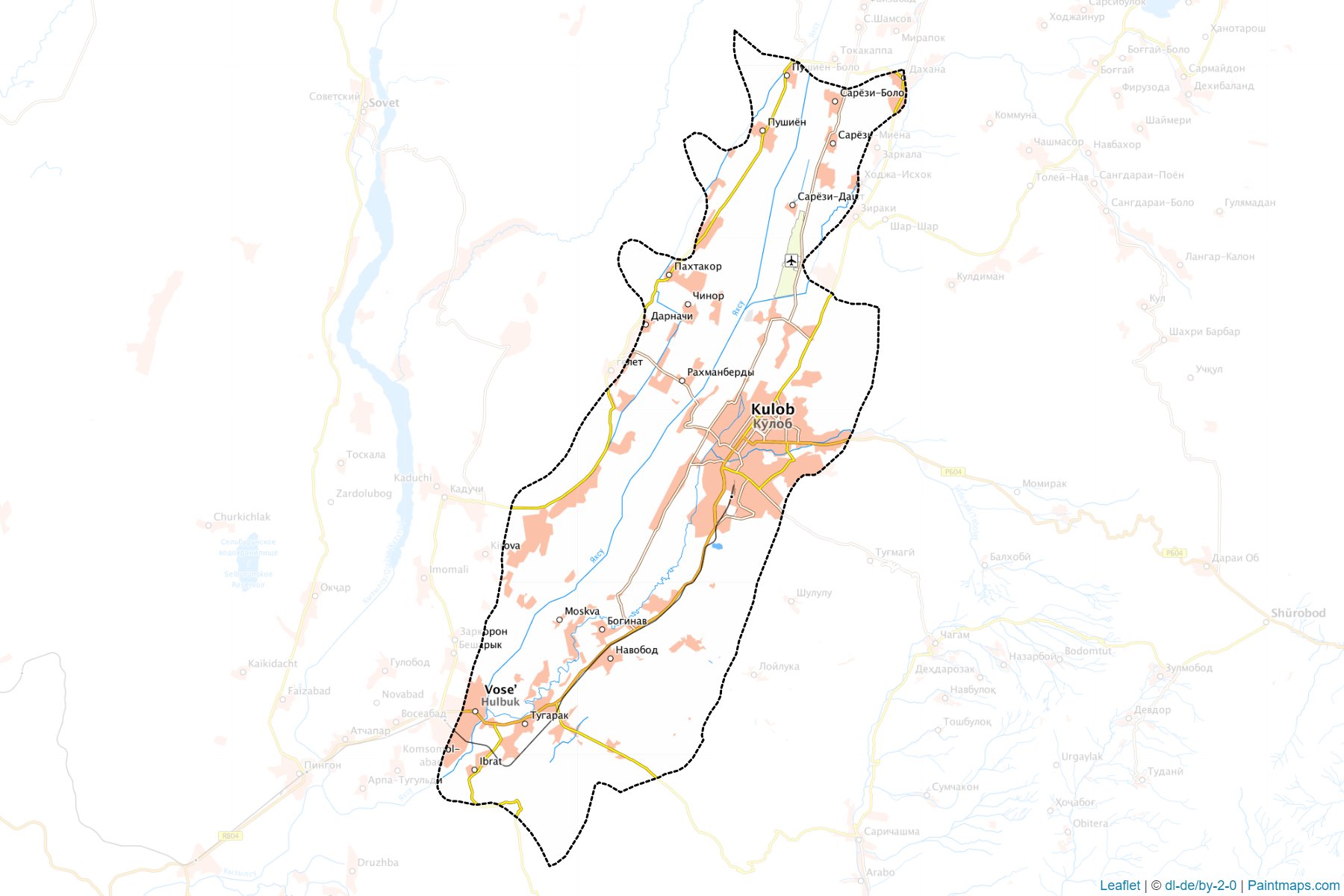 Kulob (Khatlon) Map Cropping Samples-1