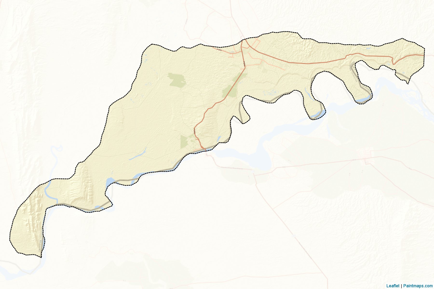 Qumsangir (Khatlon) Map Cropping Samples-2