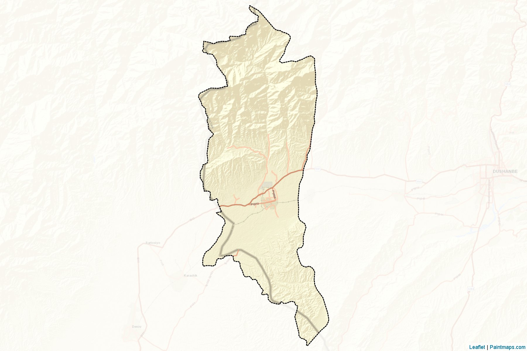 Tursunzoda (Karategin) Map Cropping Samples-2