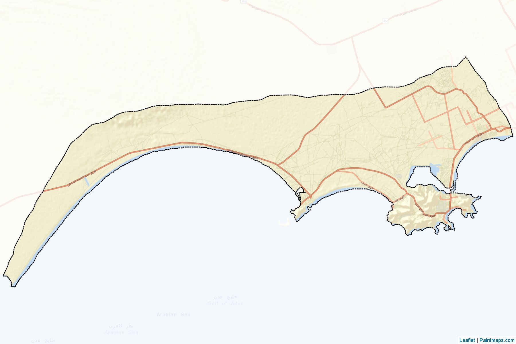 Muestras de recorte de mapas Al Buraiqeh (`Adan)-2