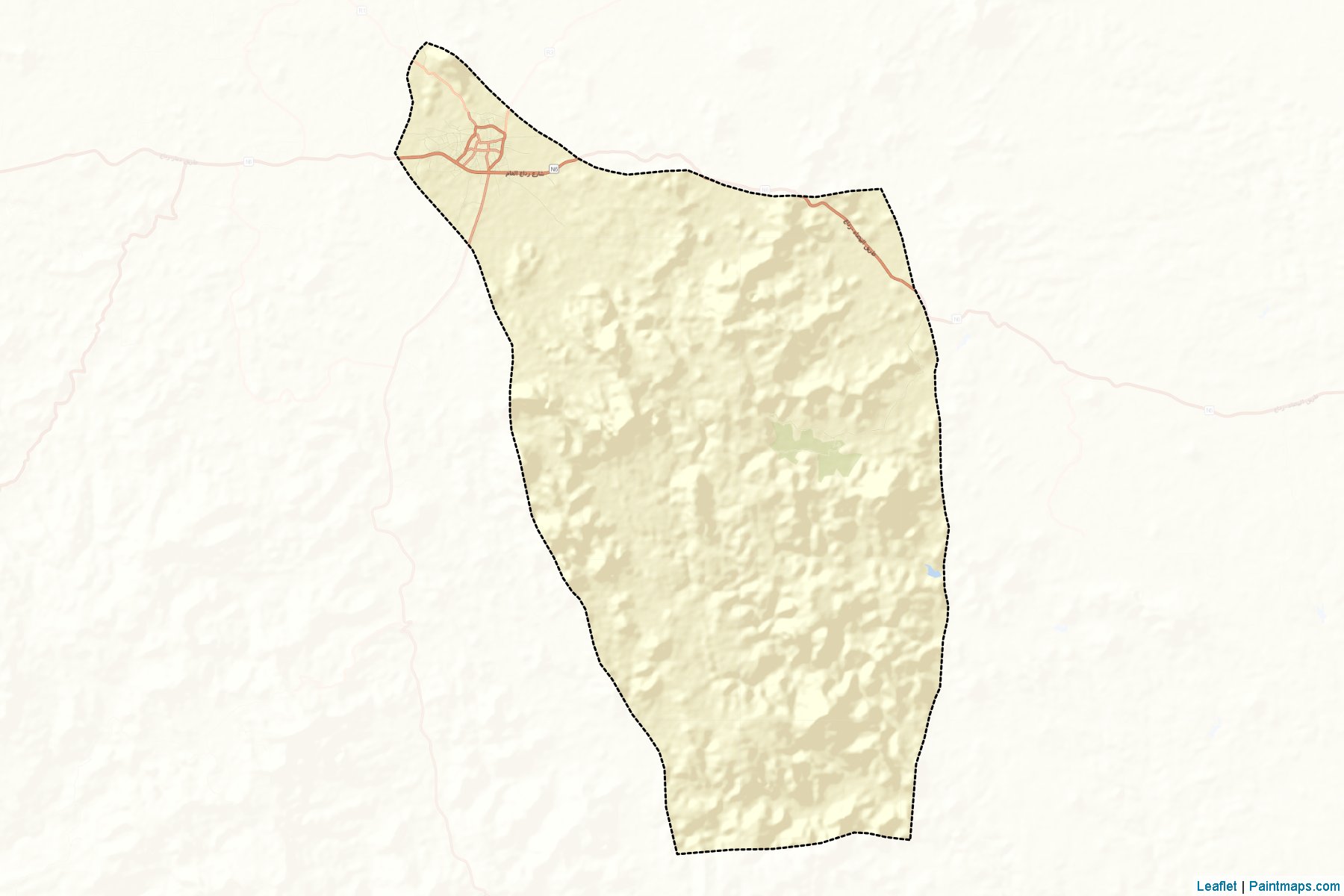 Muestras de recorte de mapas Rada' (Al Bayda')-2