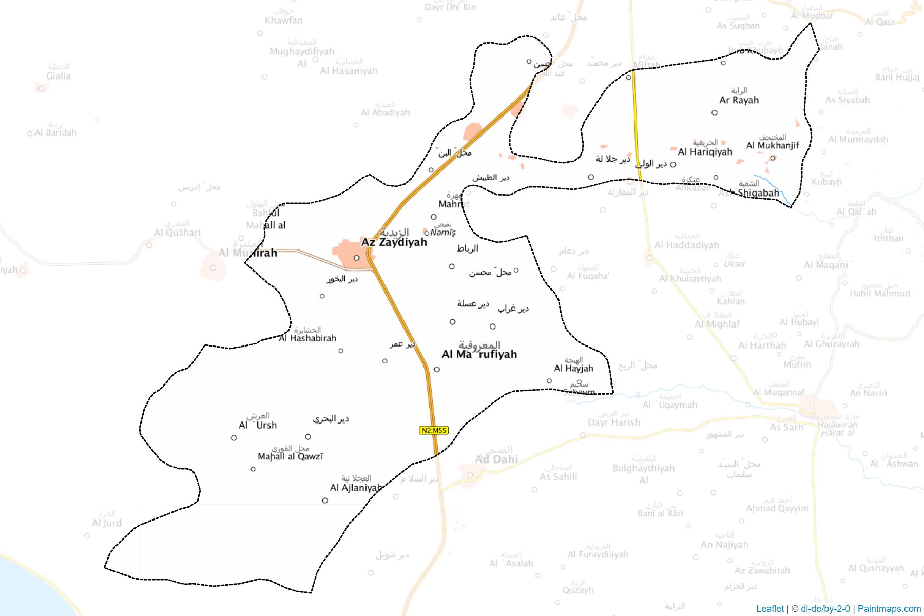 Az Zaydiyah (Al Hudaydah) Map Cropping Samples-1