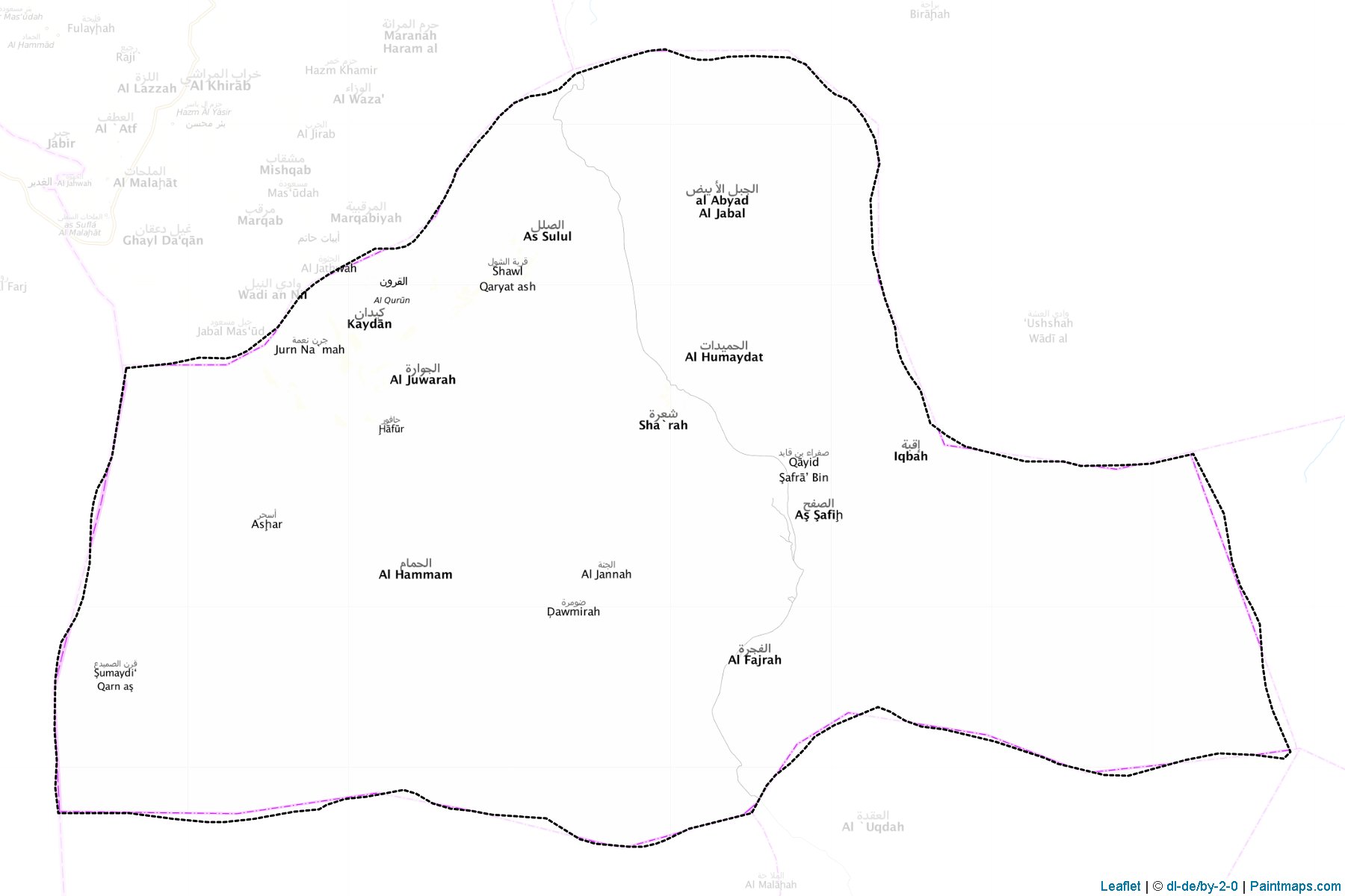 Al Humaydat (Al Jawf) Haritası Örnekleri-1