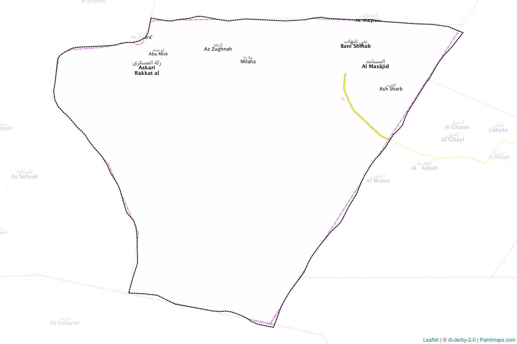 Al Maslub (Al Jawf) Haritası Örnekleri-1