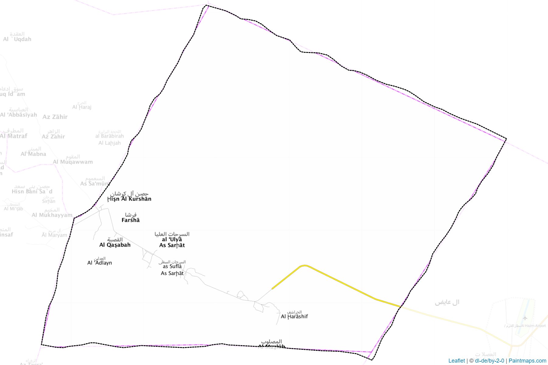 Muestras de recorte de mapas Al Maton (Al Jawf)-1