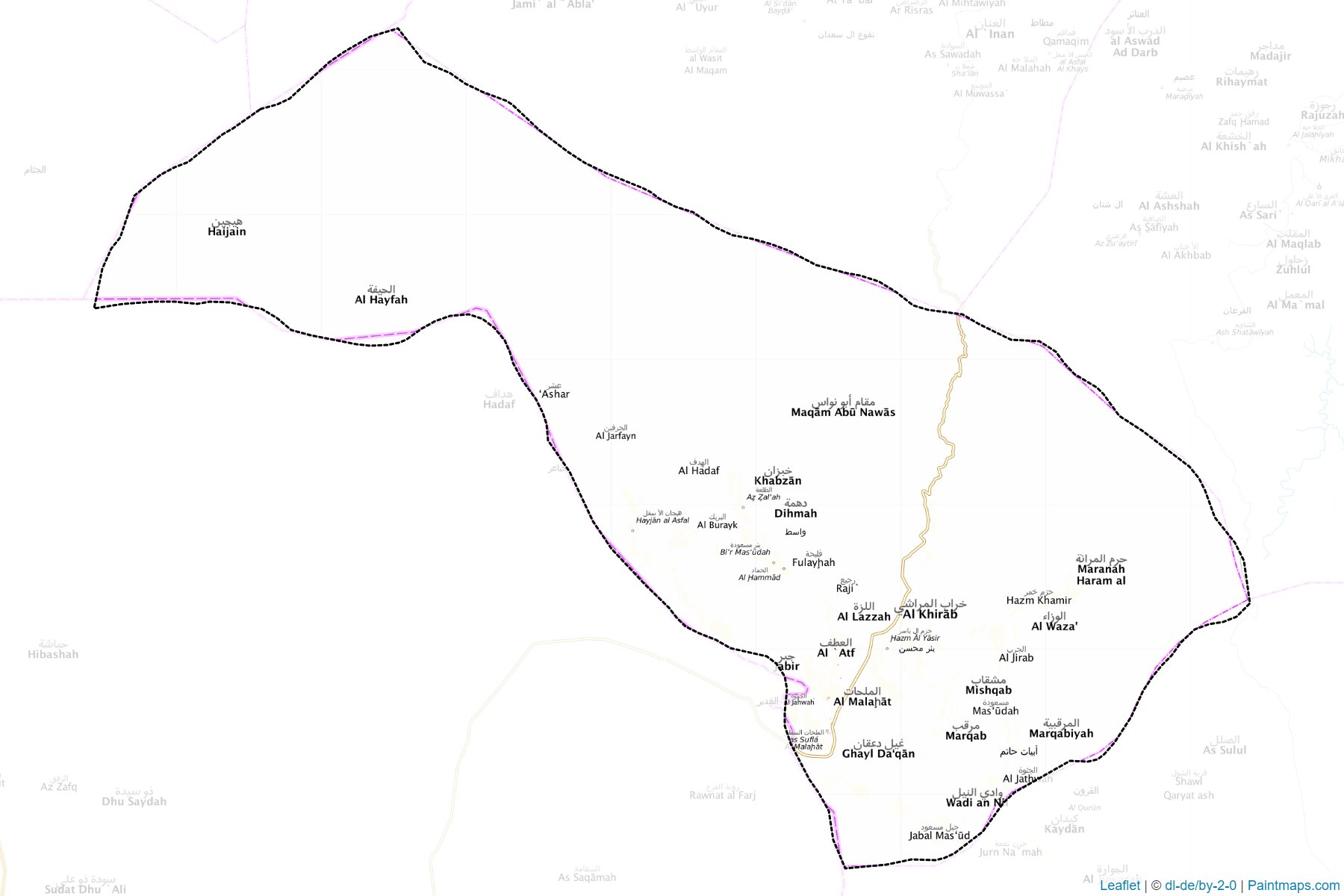 Kharab Al Marashi (Al Jawf) Haritası Örnekleri-1