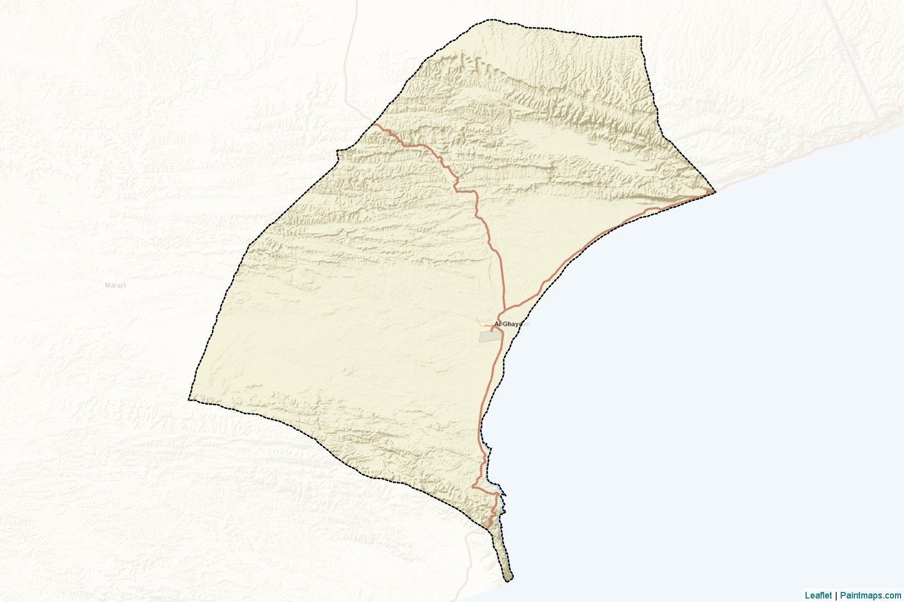 Al Ghaydah (El Mahra ili) Haritası Örnekleri-2