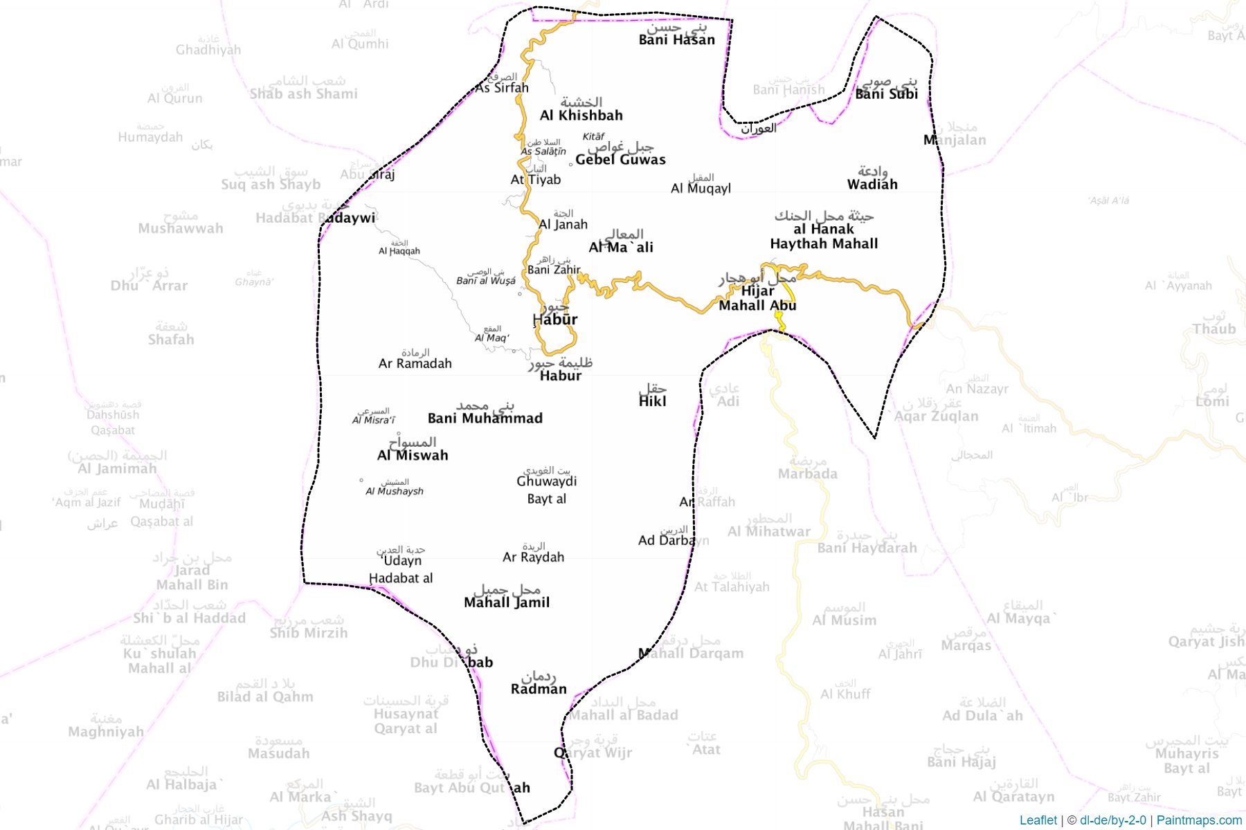 Habur Zulaymah (Amran ili) Haritası Örnekleri-1