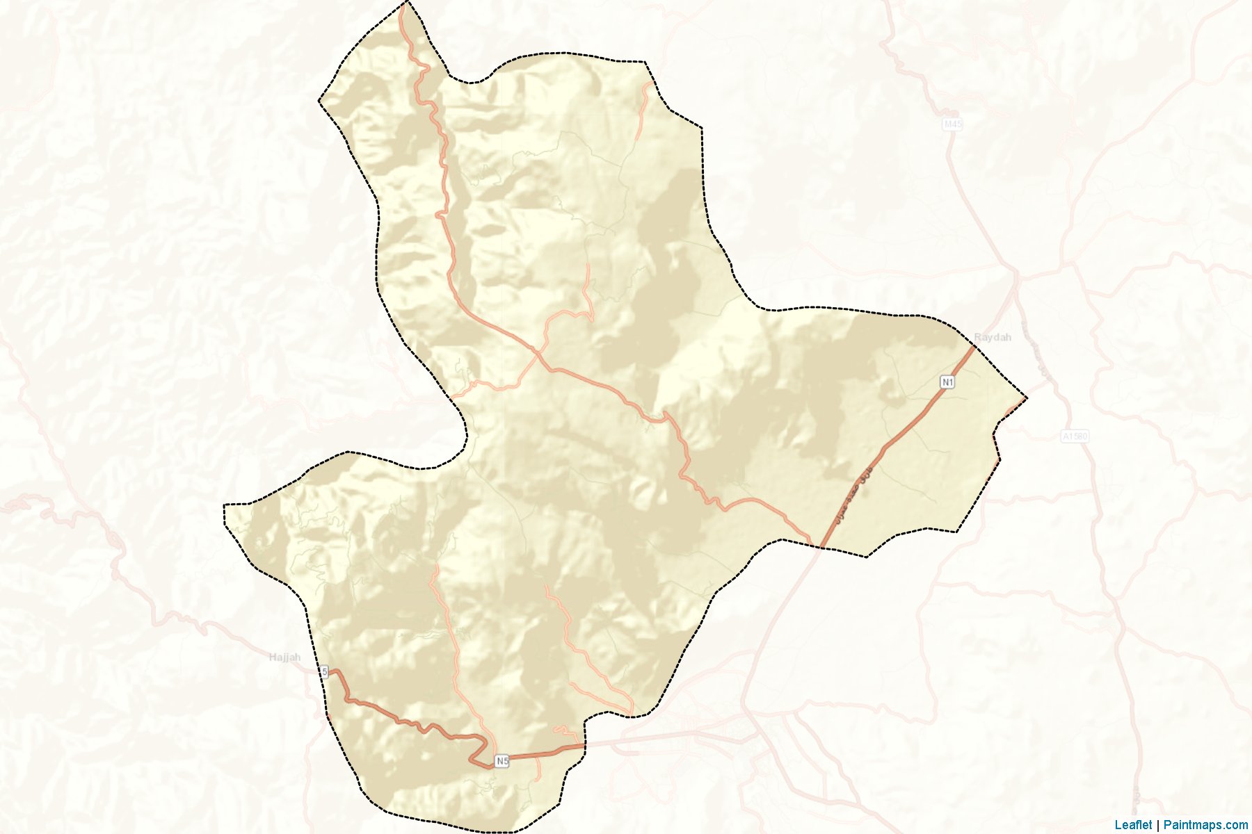 Muestras de recorte de mapas Jabal Iyal Yazid (Amran)-2