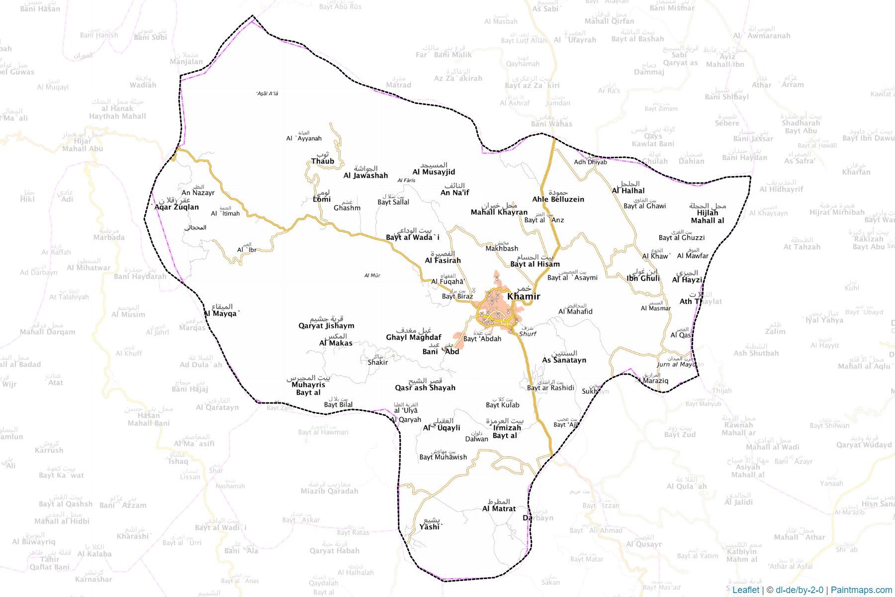 Khamir (Amran ili) Haritası Örnekleri-1