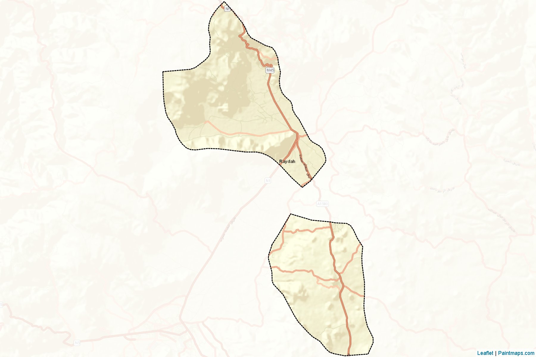 Muestras de recorte de mapas Raydah (Amran)-2