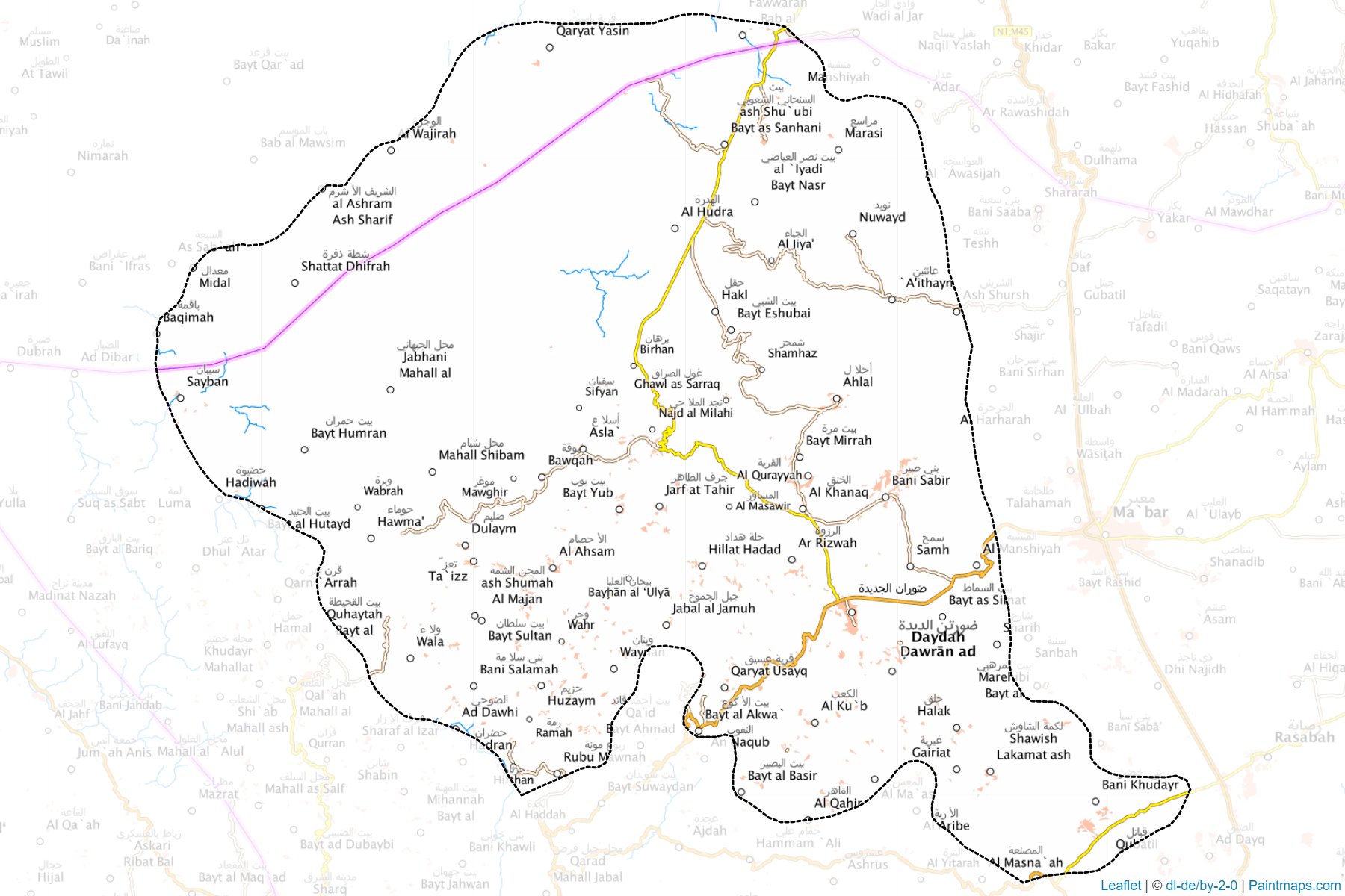 Dawran Aness (Zamar ili) Haritası Örnekleri-1